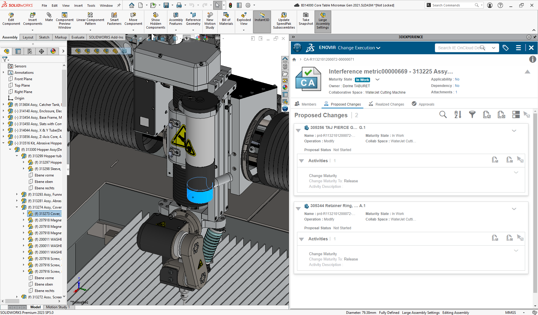 在 CAD 設計工具內直接處理 3DEXPERIENCE 變更單